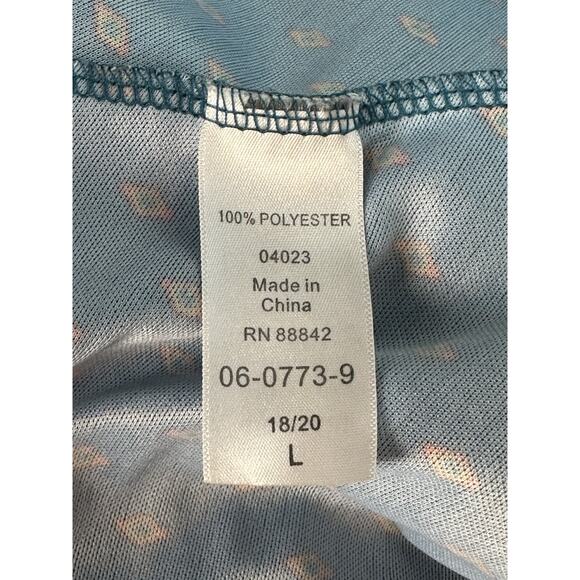 Only Necessities 18/20 Blue Zip Up Floral Paisley House Dress Muu Muu. - Picture 14 of 16